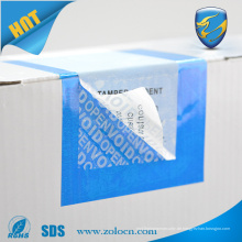 Kundenspezifischer VOID Tamper Evident Security Label Aufkleber